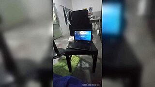 Homemade banging with a cute 18-year-old in cowgirl style