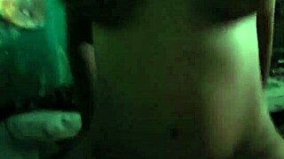 Tetas Grandes Naturales Riding Cowgirl with Moans While Watching TV to Avoid Neighbors Hearing