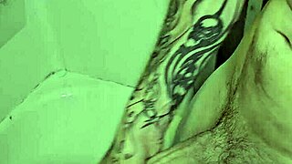 Rubing my big cock in and out of the shower daily