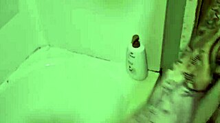 Rubing my big cock in and out of the shower daily