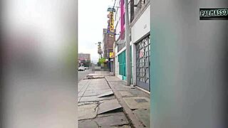 Extranjera gordita culona muestra tetas para trabajo y cogemos en hotel