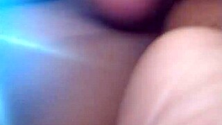 Cheating wife gets rough doggy style fucking and creampie