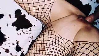 Climax Hits as She Begs for Anal in Lingerie Doggystyle