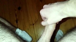 New solo session with intense masturbation and huge cum finish.