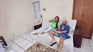 Blindfolded Wife Tricked into Friend's Surprise Encounter