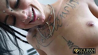 Watch Caroleta choke on cock and get assfucked?