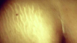 Brunette Latina takes dildo in ass while awaiting hot anal pounding from behind