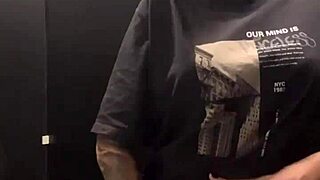 Gym Lust Hits Hard, Masturbating in Bathroom to Cum