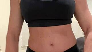 this muscular wife flexes for all her eager fans