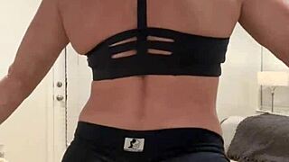 this muscular wife flexes for all her eager fans