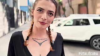 Malafalda, Tattooed Spanish Teen, Gets Nasty Creampie in Wild Ride