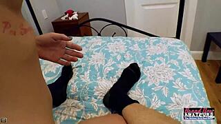 tattooed milf shelly takes deep pussy and ass pounding pov