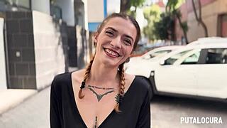 Malafalda, Tattooed Spanish Teen, Gets Nasty Creampie in Wild Ride