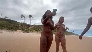 Nudist Beach Day Turns Into Wild Cum Bath for Cute Teen