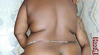 Crazy Shower Fuck with Huge Ass Mature Ebony Slut High