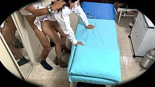 security cam at monterrey hospital caught me bent over with cute latina. oops, didn’t mean to record missionary action!