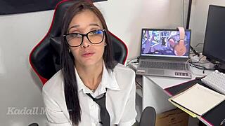 Student fucks teacher for better grade with dirty talk