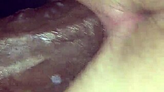 Teen interracial bent over in hot doggy style action