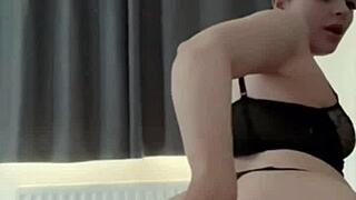 horny british solo in webcam masturbation