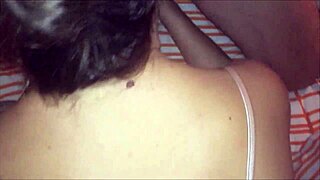 Sexy French couple in satin lingerie fucks and rims passionately. Heels and stockings add extra heat!