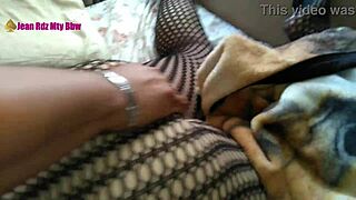 Cheating Latina with Big Tits Sucks Cock in Front of Husband. Mexican BBW in Lingerie Shocks!