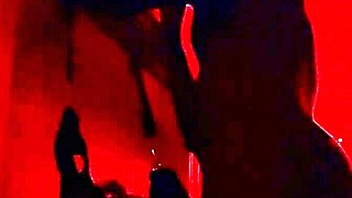 amateur couple handcuffs me, slow strokes big cock to facial cumshot