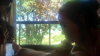 Guy scores with girlfriend and her cousin in steamy session