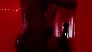 amateur couple handcuffs me, slow strokes big cock to facial cumshot