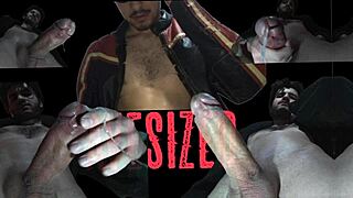 Huge monster cock blasts messy cumshot.