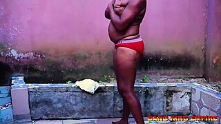 Intimate Encounter In Local Bathroom With Sweet Elastic Curves