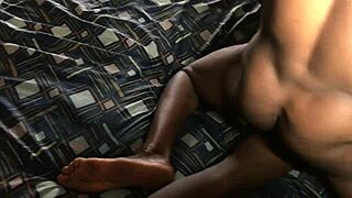 doggy style with curvy babe spreading narrow ass