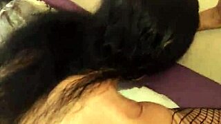 Cute couple in lingerie and stockings experiments with homemade porn.