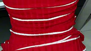 my stepmom's in the kitchen, tempting me to screw her