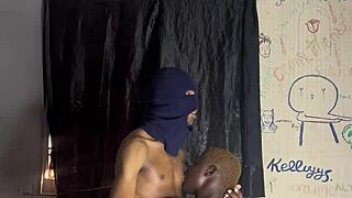 Ebony Curves Suck Huge Monster Cock to Orgasm