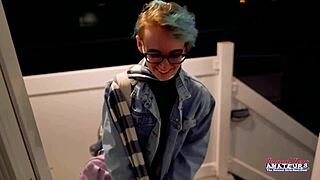 Exotic Skinny Coed Raven Finger Fucks Her Shaved Pussy While Sucking a Cock in POV