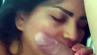 nicoly mattos gets sweaty as a naughty guy fills her bare ass with cum.