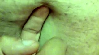 Probing Deep into a Latina Milf's Navel During Massage.