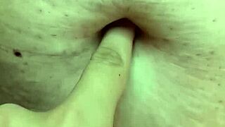 Probing Deep into a Latina Milf's Navel During Massage.