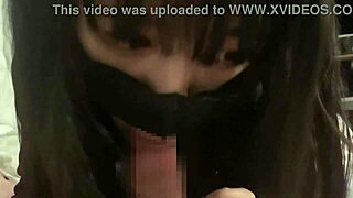 Japanese teen with tight pussy gives sticky blowjob until mouth explosion