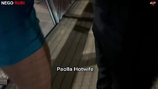Paolla Hotwife got naughty and gave herself to a big black cock outdoors.