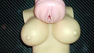 Yo, trio with Kissy and Dolly, banging vagina and finishing on tits