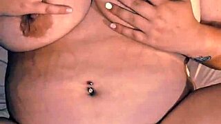 My plus-size beauty cums so hard in homemade clip