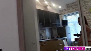 Wow! Hot Russian Brunette Strips Closeup with Yummy Pussy View