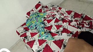 She's shy, but this Colombian pregnant knows how to suck?