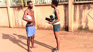 Hey man, watch this Cameroonian footballer bang a spectator