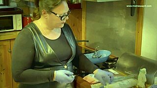 Dominatrix Mistress April warns slave Rose about forgetting phone