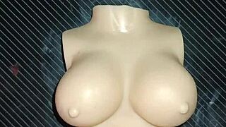 dolly begged for double penetration, and i finished all over her tight chest.