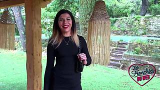 Gwen, the stunning brunette milf, takes it hard