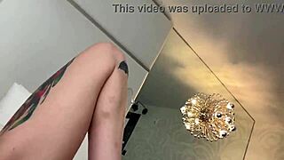 hookup with tattooed jemma hex, fisting her wet pussy hard, damn