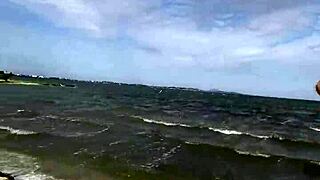 married blonde from sao paulo gets wild with carioca lover on the beach